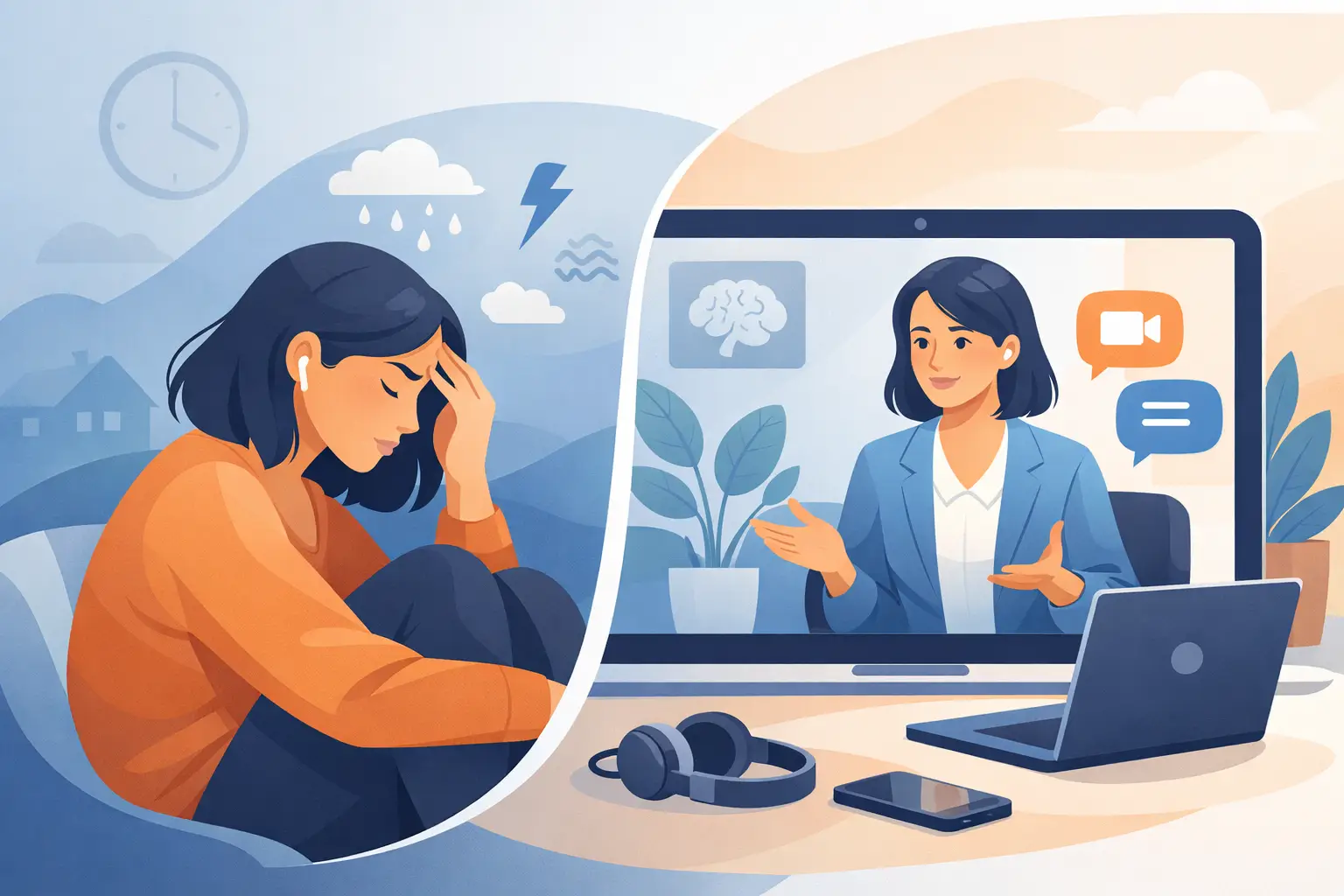 Quando buscar psicólogo online para ansiedade