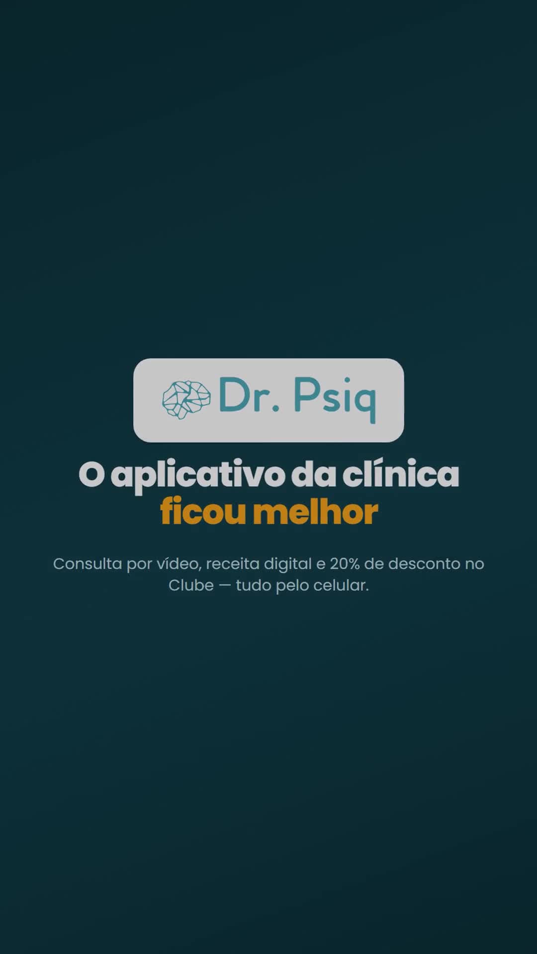 Tela do app Dr Psiq — profissionais com CRM e RQE